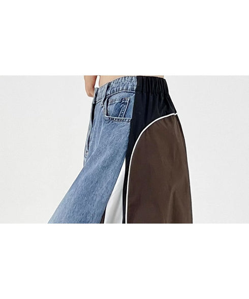 Sideline Denim Skirt